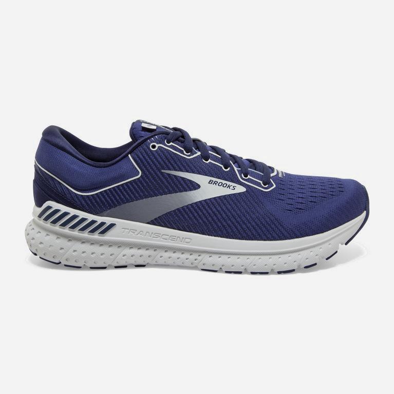 Brooks Transcend 7 Mens Road Running Shoes - Deep Cobalt/Grey/Navy - Philippines (613952IKS)